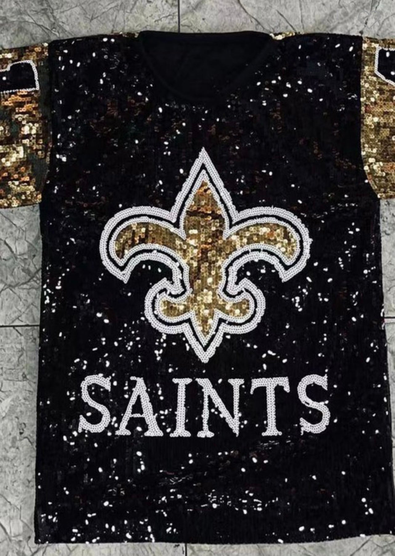 Who Dat Sequin Jersey Dress New Orleans Saints Sequin Dress 