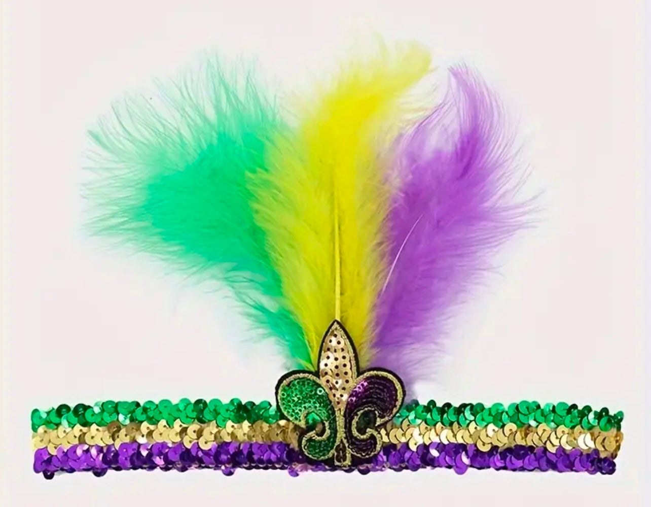 Mardi Gras Sequin Headband