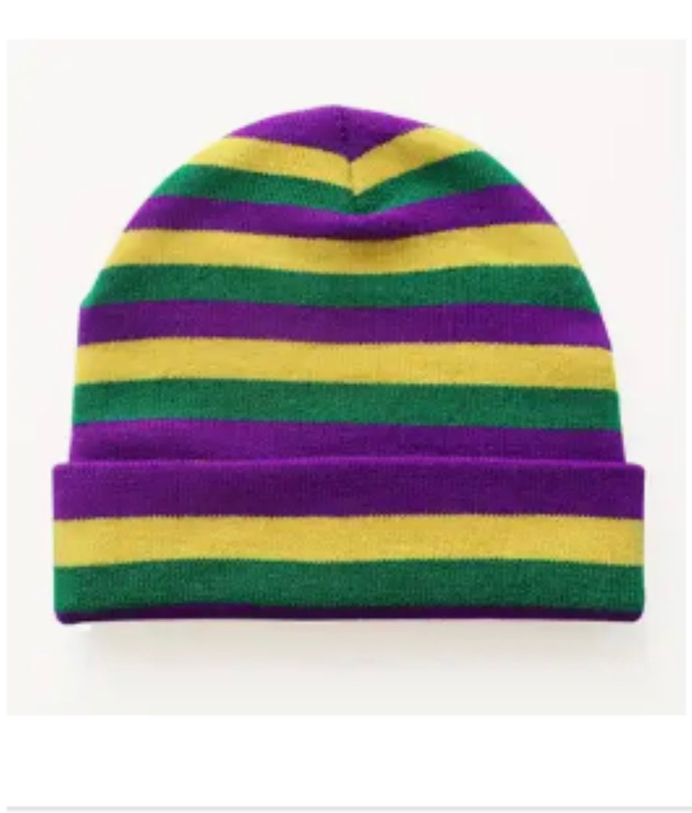 Mardi in the Gras Beanie Hat