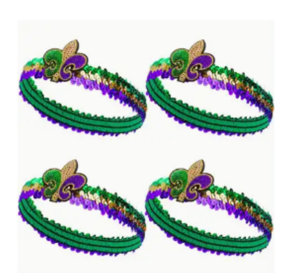 Mardi Gras Sequin Headband