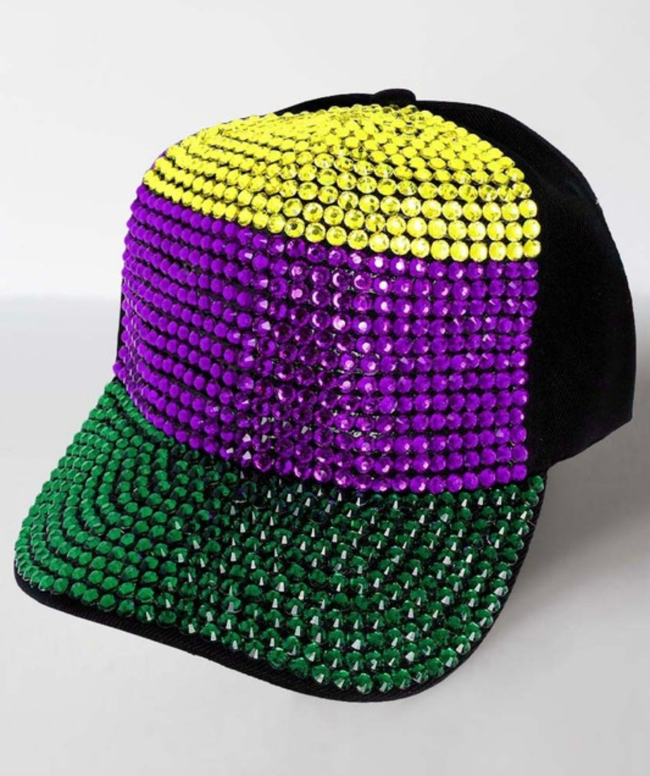 Mardi Gras Horizontal Sequin Baseball Hat