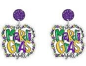 Mardi Gras Earrings (2 styles)